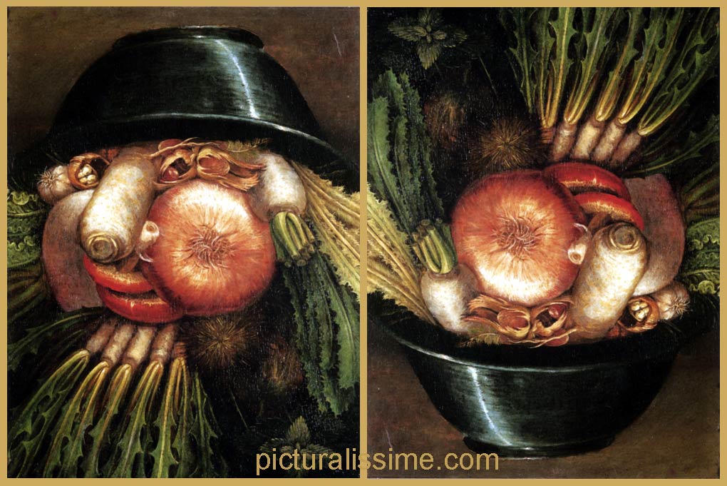 Copie Reproduction Arcimboldo Jardinier