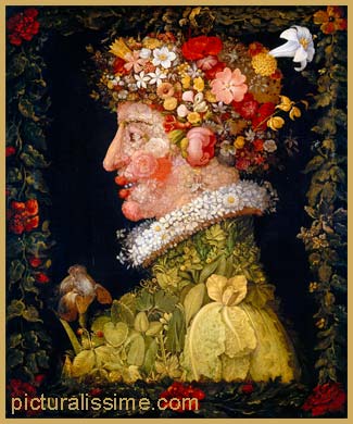 Copie Reproduction Arcimboldo le Printemps