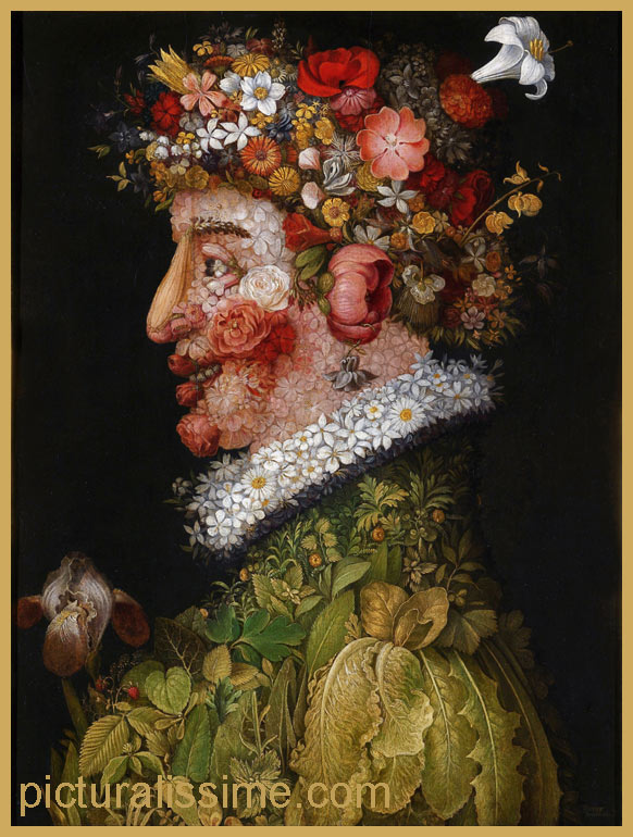 Copie Reproduction Arcimboldo Le Printemps 1563