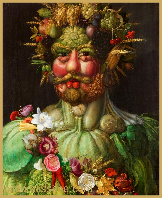 Copie Reproduction Arcimboldo Vertumne Rodolph II