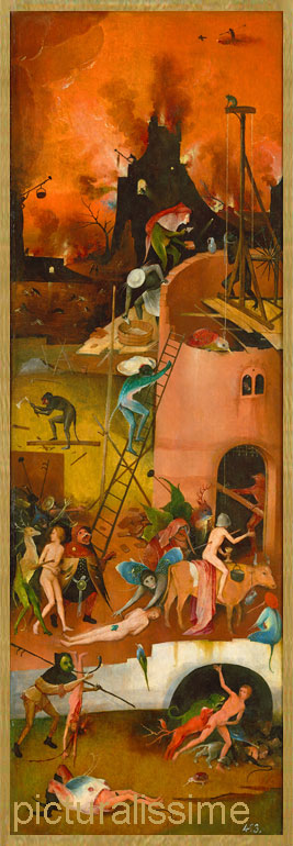 Copie Reproduction Bosch le Chariot de Foin (partie droite)