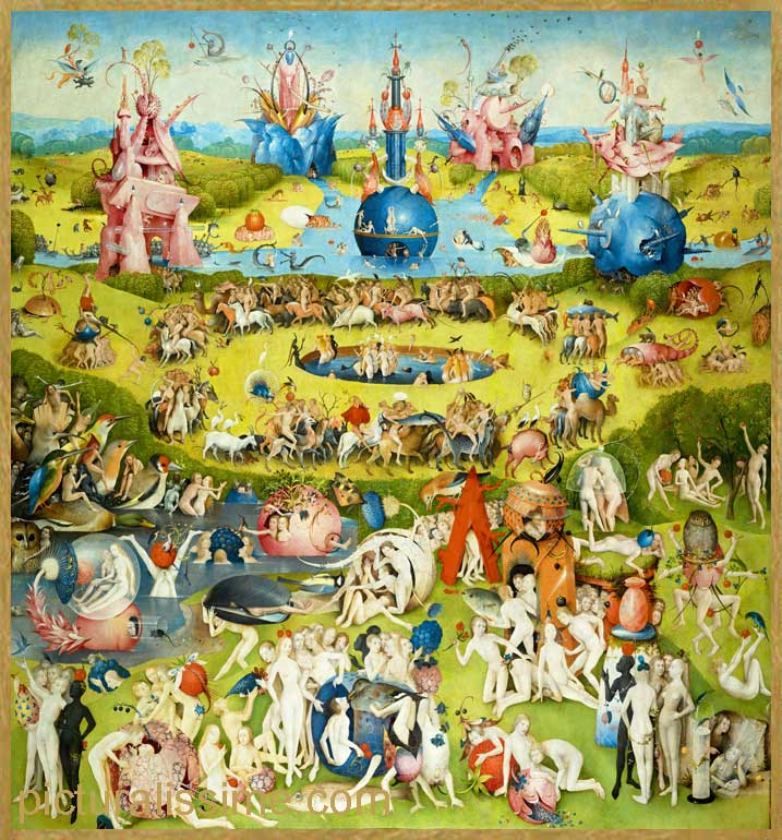 Copie Reproduction Bosch le Jardin des délices (partie centrale)