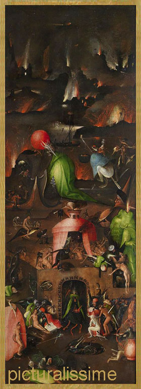 Copie Reproduction Jérôme BOSCH le Jugement Dernier (droite)