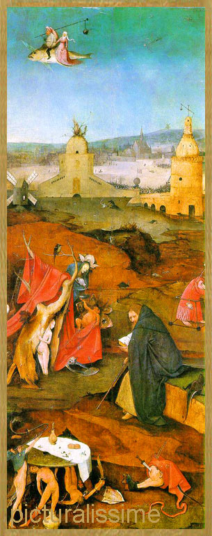 Copie Reproduction Bosch la Tentation de Saint Antoine (droite)