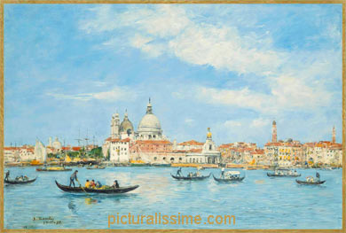 Boudin Venise, l'entrée du Grand Canal, la Salute et la Douane