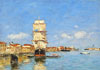 Boudin Venise navire  quai, canal de la Giudecca