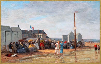 Boudin l'heure du Bain etagrave; Trouville