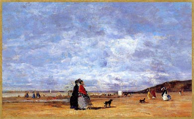 Boudin lgantes sur la plage