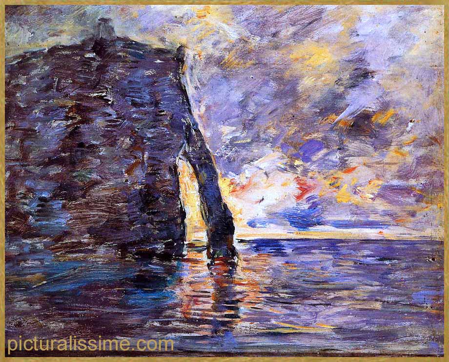 Copie Reproduction Boudin Falaise etagrave; étretat