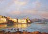 Reproduction tableaux Copie Tableau de Maître Boudin les Fortifications à Antibes