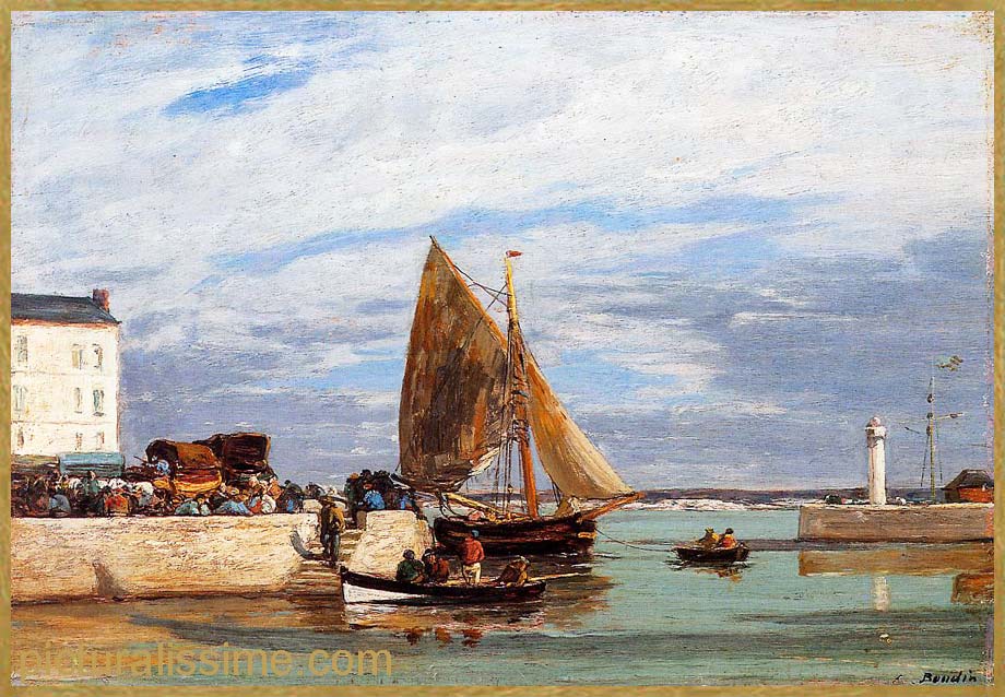 Eugène Boudin Honfleur le Port