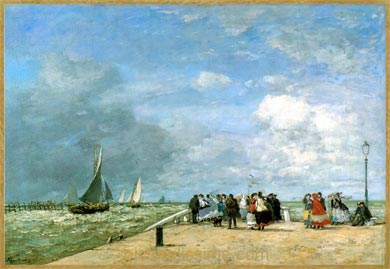 Eugne Boudin la Jete à Trouville