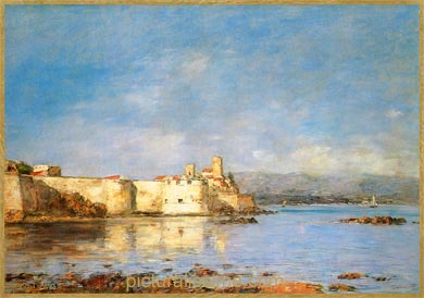 Eugène Boudin le Port d'Antibes