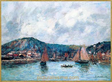 Eugène Boudin le Port de Cherbourg