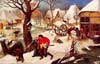Bruegel couple dans la neige