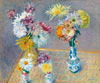Caillebotte quatre vases de chrysanthèmes