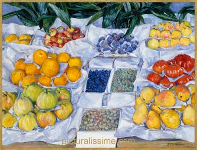 Caillebotte Fruits sur un étalage