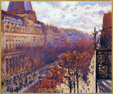 Caillebotte Boulevard des italiens etagrave; Paris