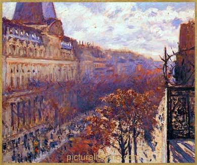 Caillebotte Boulevard des italiens à Paris