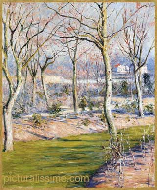 Caillebotte Jardin au Petit Gennevilliers en hiver