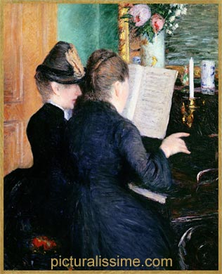 Caillebotte la Leetccedil;on de Piano