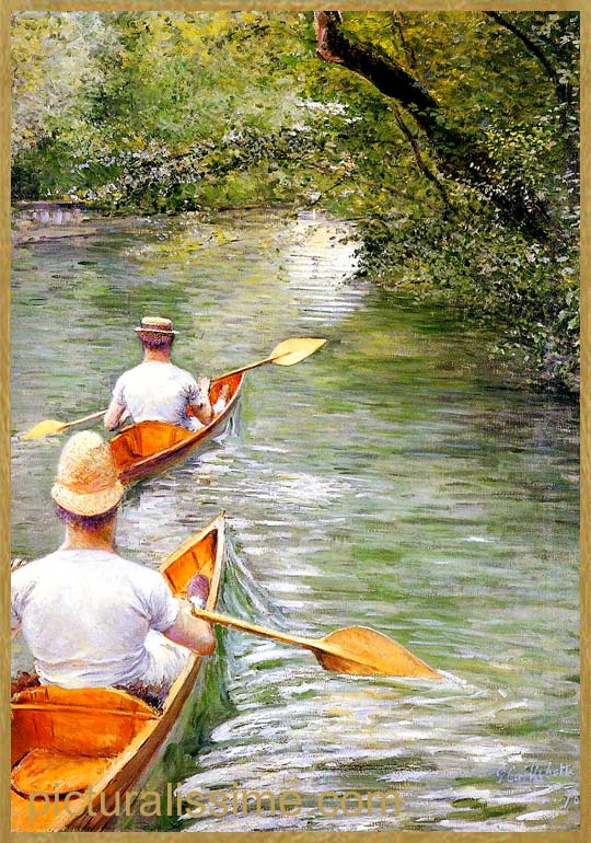 Copie Reproduction Caillebotte Périssoires Rennes