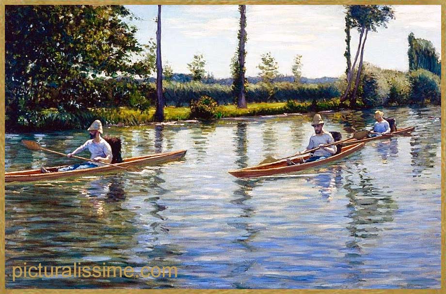 Copie Reproduction Caillebotte Périssoires Milwaukee