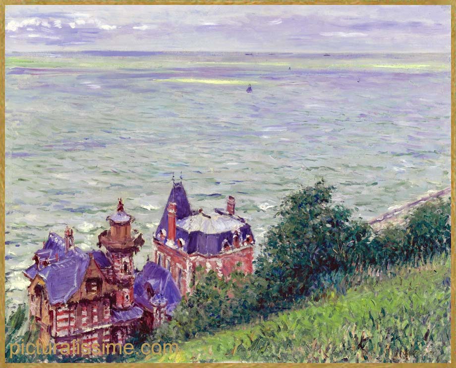 Copie Reproduction Caillebotte Villas etagrave; Trouville