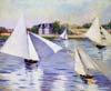 Caillebotte Voile sur la Seine etagrave; Argenteuil