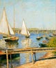 Caillebotte voiliers à argenteuil