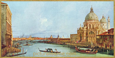 Canaletto Santa Maria della Salute vu du Grand Canal