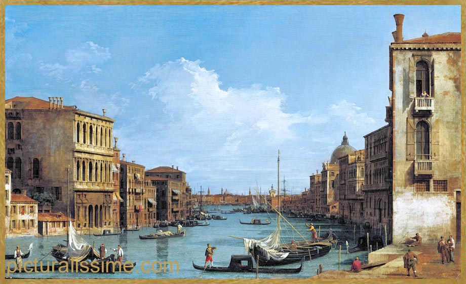 Copie Reproduction Canaletto Grand canal vue du Campo Vio