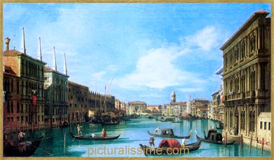 Canaletto le grand canal vers san Geremia vu de la Ca'Vendramin Calergi