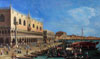Canaletto Riva Degli Schiavoni vers l'est avec le palais des doges