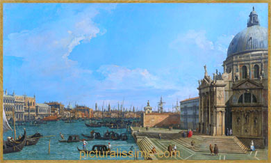 Canaletto Grand canal Santa Maria du Salue vu du Bacino