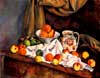 Cézanne compotier pichet de fruits