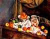 Cézanne Compotier pichet de fruits