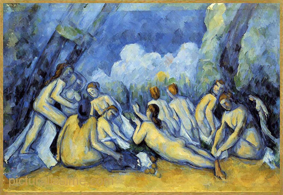 Copie Reproduction Cézanne Les Grandes Baigneuses