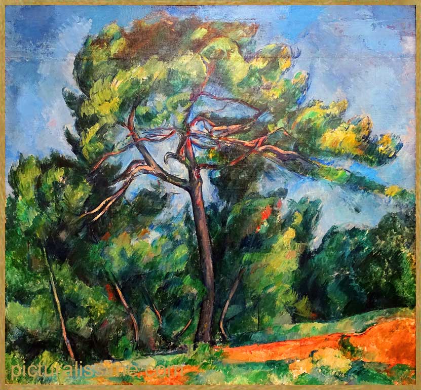 Copie Reproduction Cézanne le Grand Pin