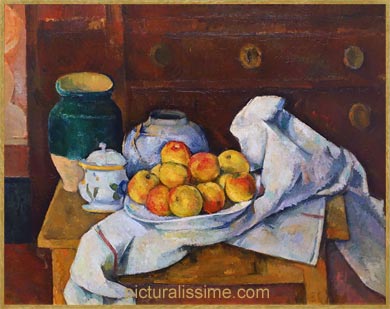 Cézanne nature morte avec compotier