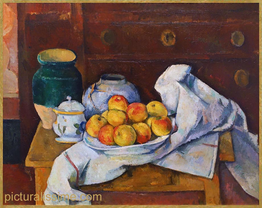 Copie Reproduction Cézanne Nature Morte avec Compotier