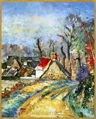 Cézanne Route à Auvers sur Oise