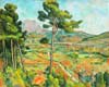 Cézanne Montagne St Victoire Arbre et Viaduc