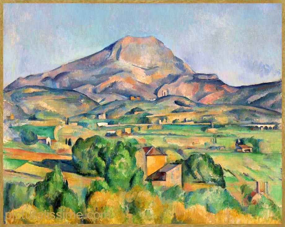 Copie Reproduction Cézanne la montagne Sainte Victoire