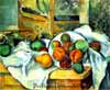 Cézanne Table Nappe et Fruits