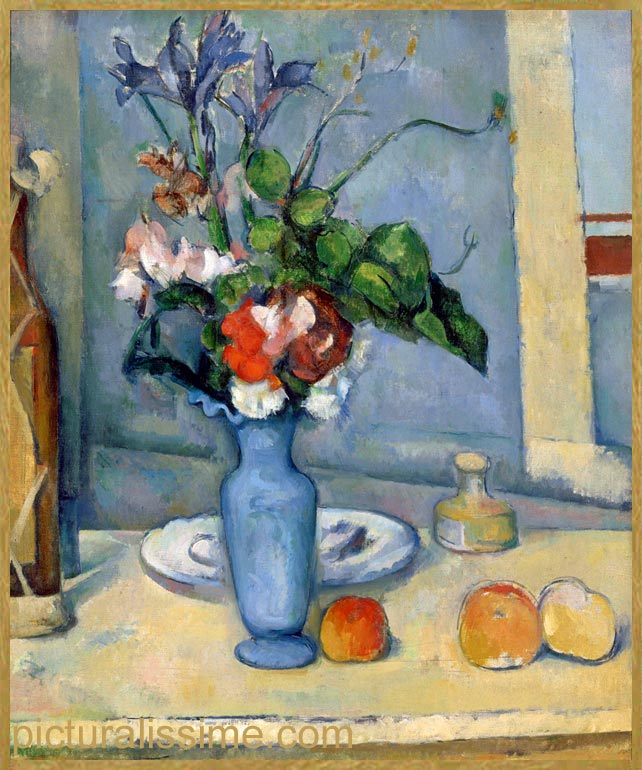 Copie Reproduction Cézanne Vase Bleu