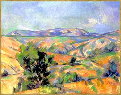 Cézanne montagne Sainte Victoire vue de Gardanne