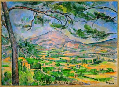 Cézanne La montagne Sainte Victoire au grand pin