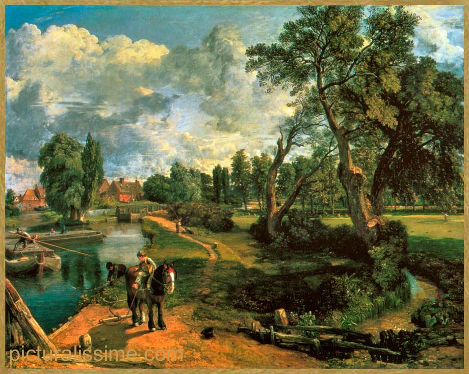 Copie Reproduction Constable Flatford Mill