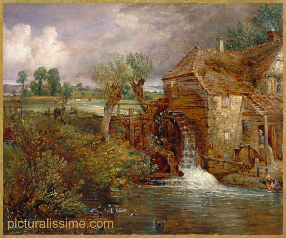 Copie Reproduction Constable le Moulin de Gillingham Dorset